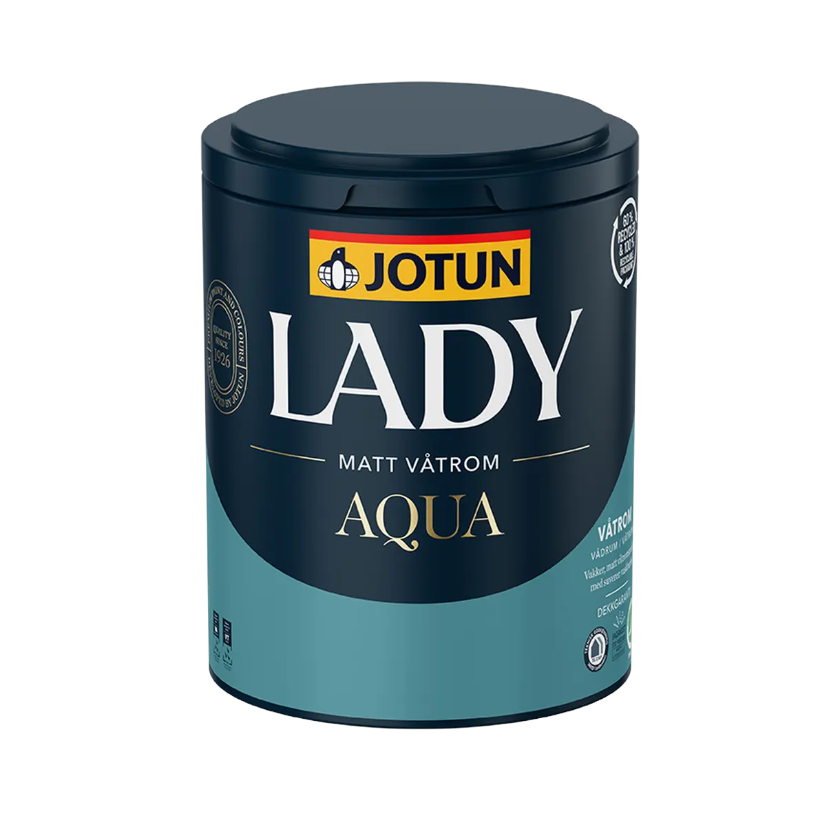 VÅTRUMSFÄRG LADY AQUA MATT A-BAS 0,68L