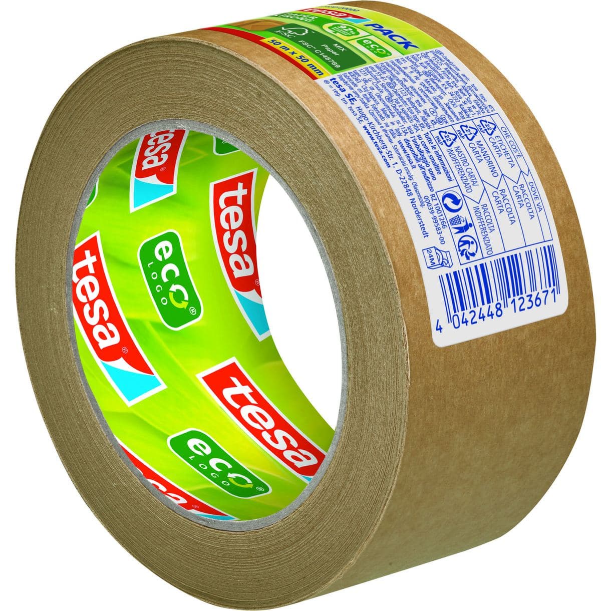 PACKTEJP PAPPER STRONG TESA BRUN 50MM 50M