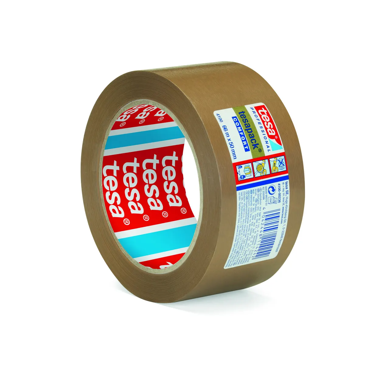 PACKTEJP PVC 4100 TESA TRP PRÄGLAD 50MM 66M