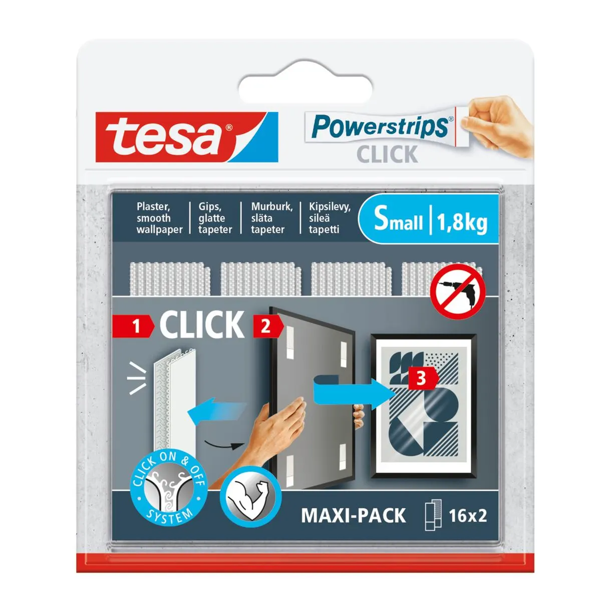 SJÄLVHÄFTANDE REMSA KLICK 16PAR