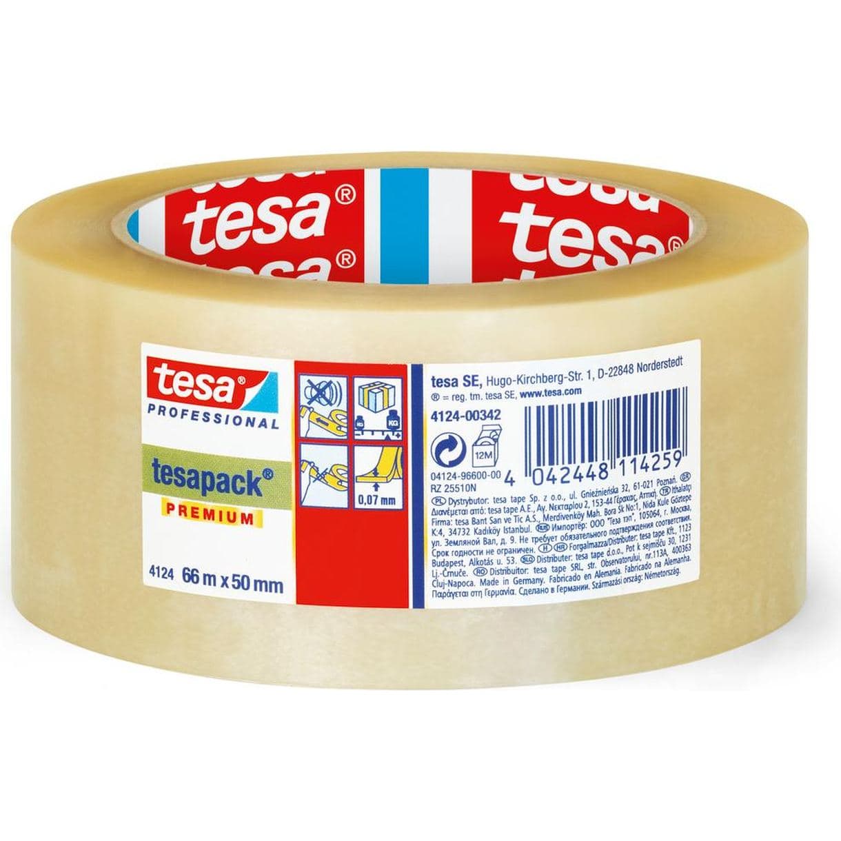 PACKTEJP 4124 TESA PVC TRP 50MM 66M