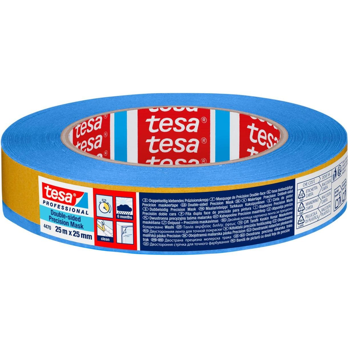 MASKERINGSTEJP 4470 TESA DUBBELSID PRECISION 25MM 25M