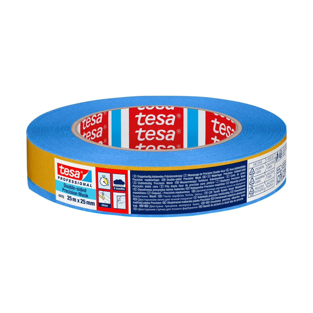 MASKERINGSTEJP 4470 TESA DUBBELSID PRECISION 25MM 25M