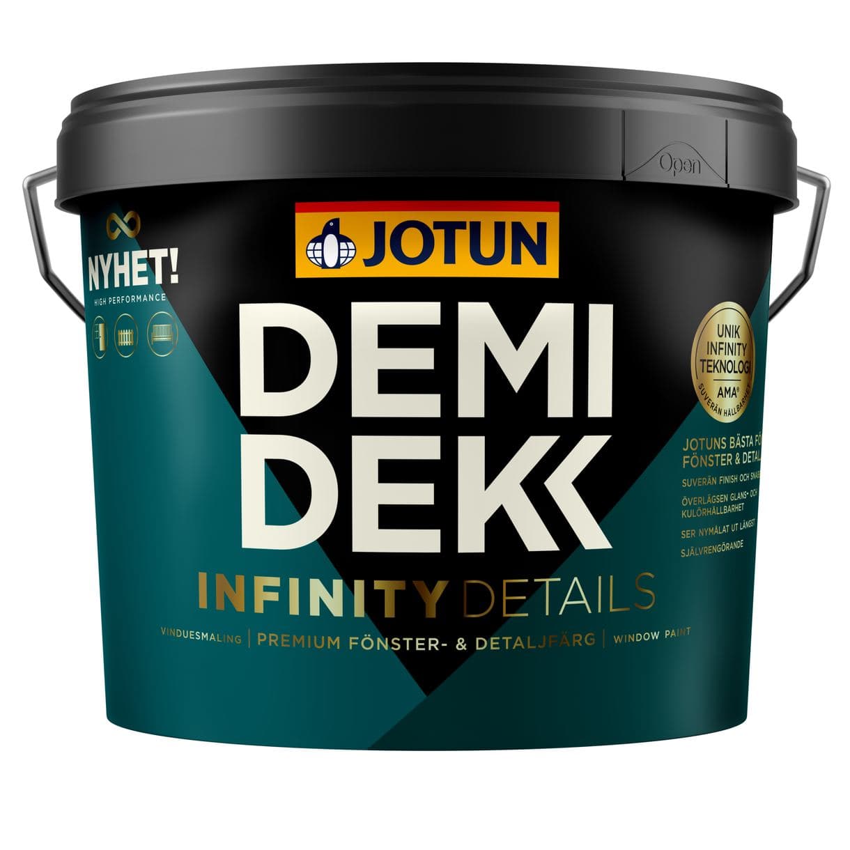 FÖNSTERFÄRG DEMIDEKK INFINITY KLASSISK VIT-BAS 2,7L