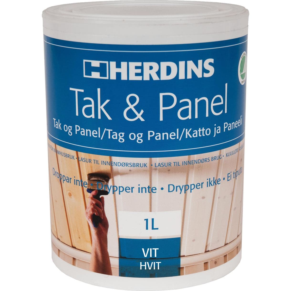 TAK- & PANELFÄRG VIT 1L