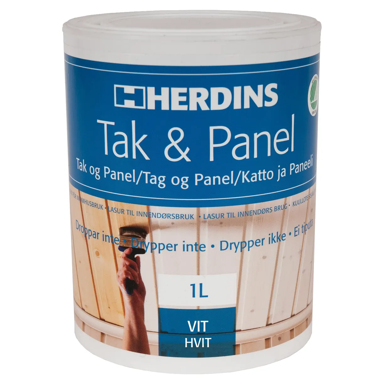 TAK- & PANELFÄRG VIT 1L