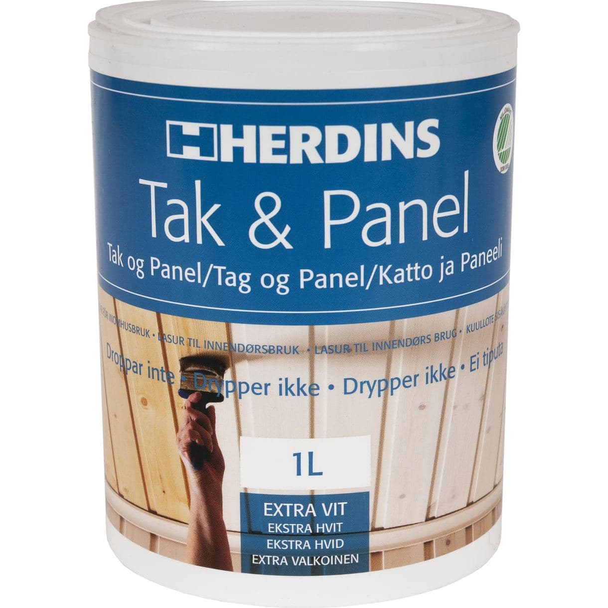 TAK- & PANELFÄRG EXTRA VIT 1L