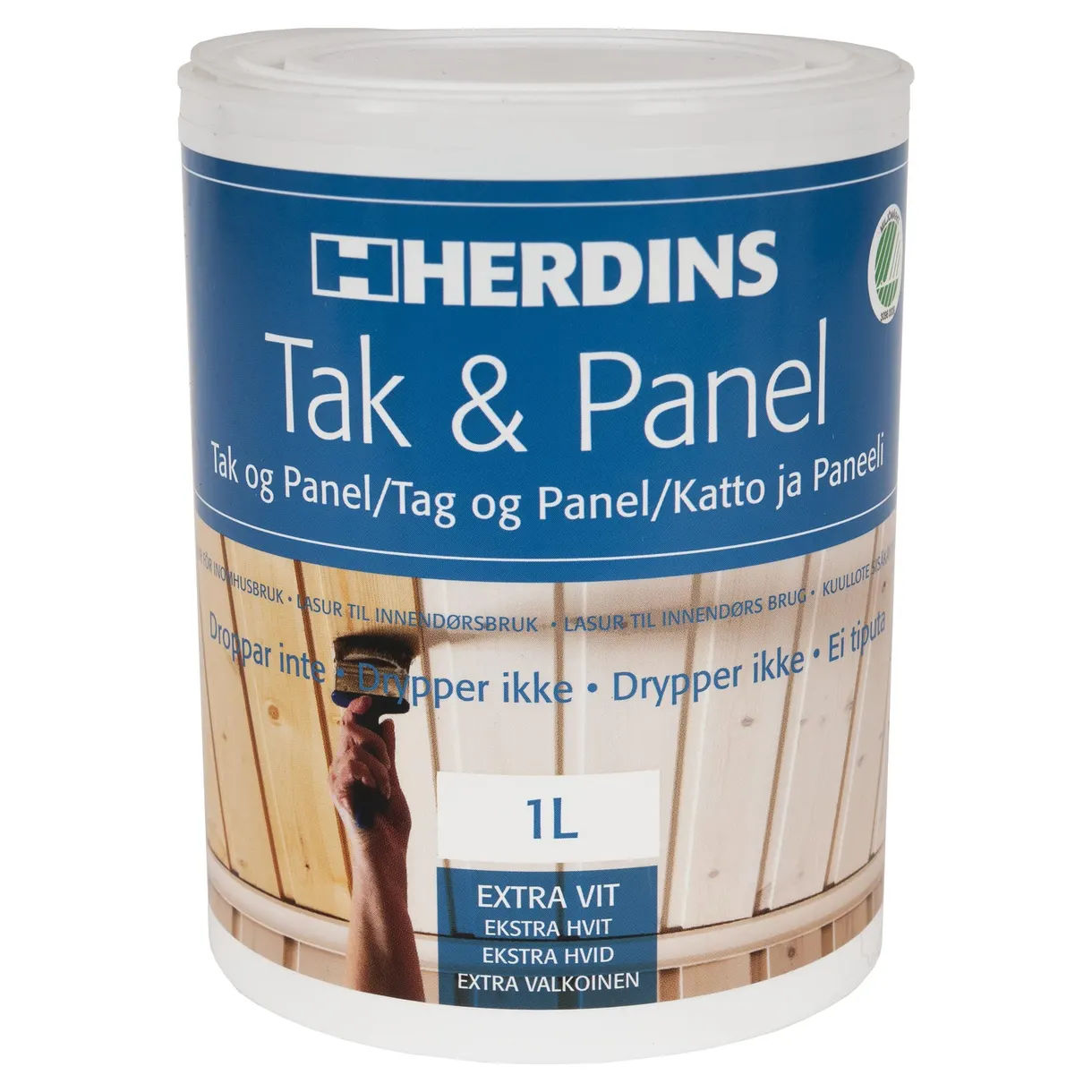 TAK- & PANELFÄRG EXTRA VIT 1L