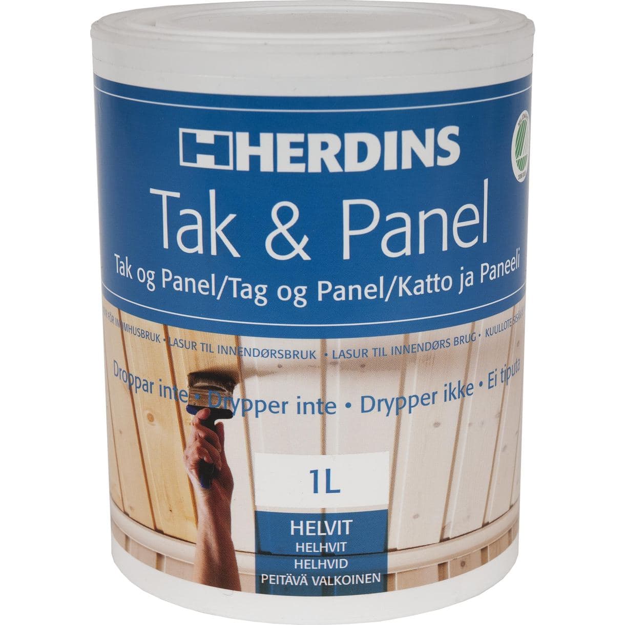 TAK- & PANELFÄRG HELVIT 1L