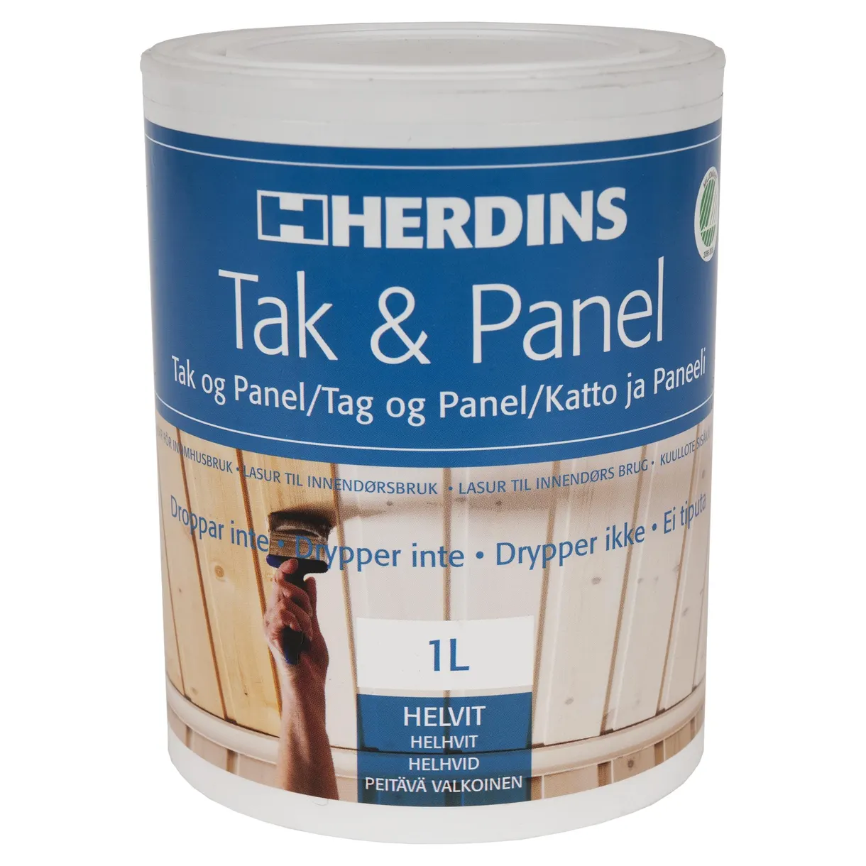 TAK- & PANELFÄRG HELVIT 1L