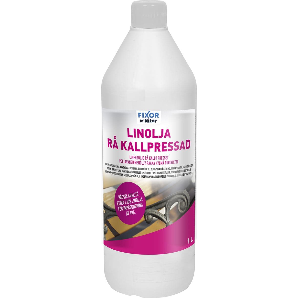 LINOLJA RÅ KALLPRESSAD 1L