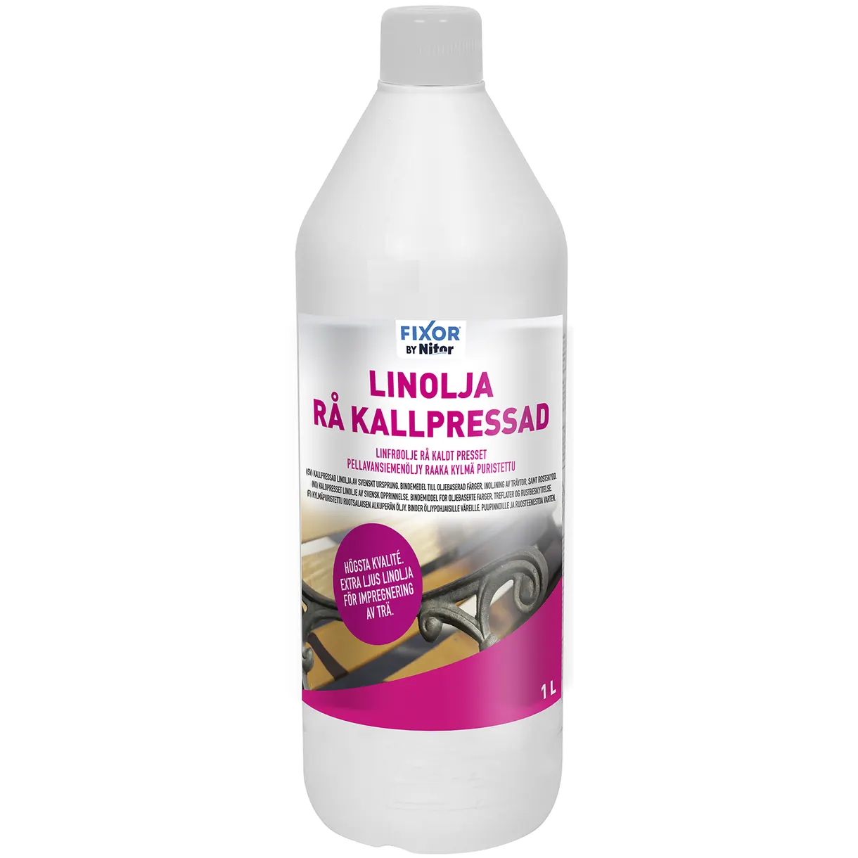 LINOLJA RÅ KALLPRESSAD 1L