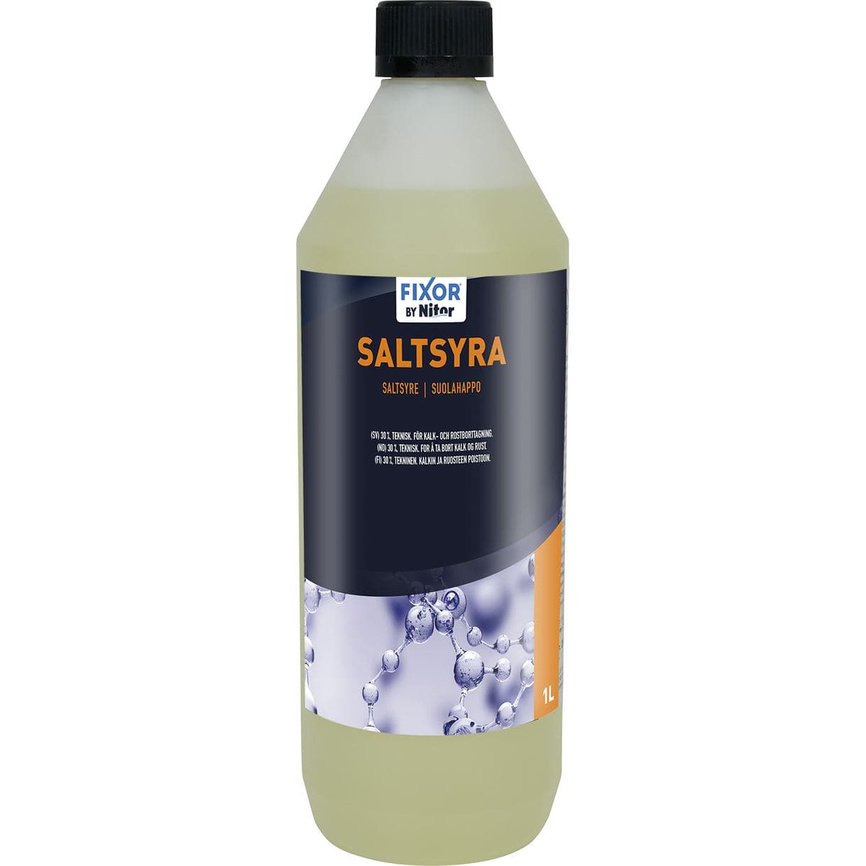 SALTSYRA NITOR 30% TEKNISK RENGÖRINGSMEDEL 1L