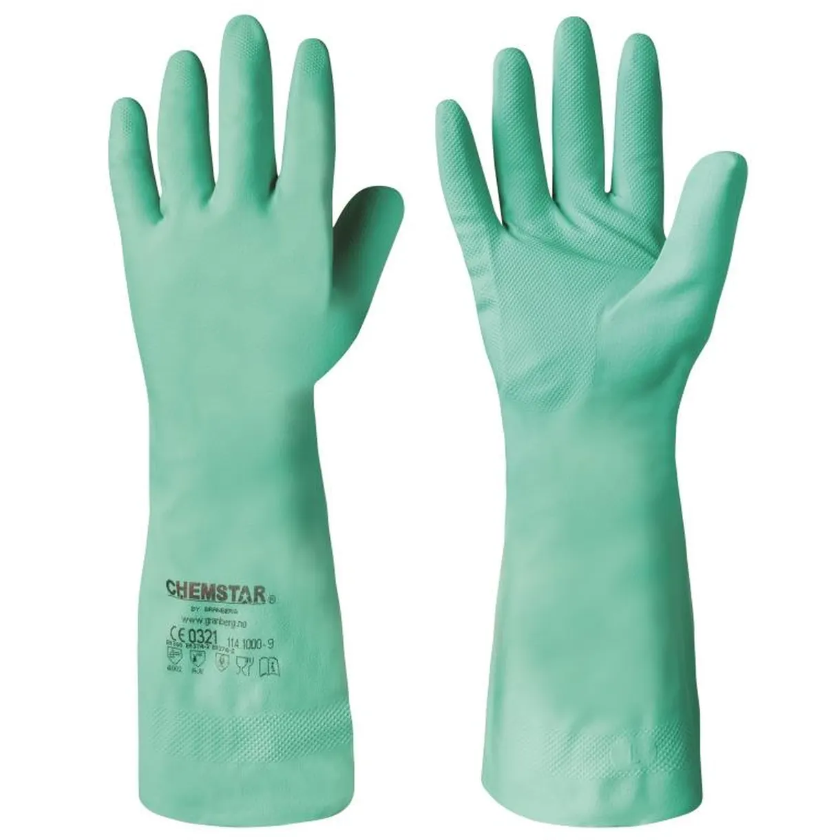 SKYDDSHANDSKE KEM CHEMSTAR GRANBERG NITRIL 33CM STL 7