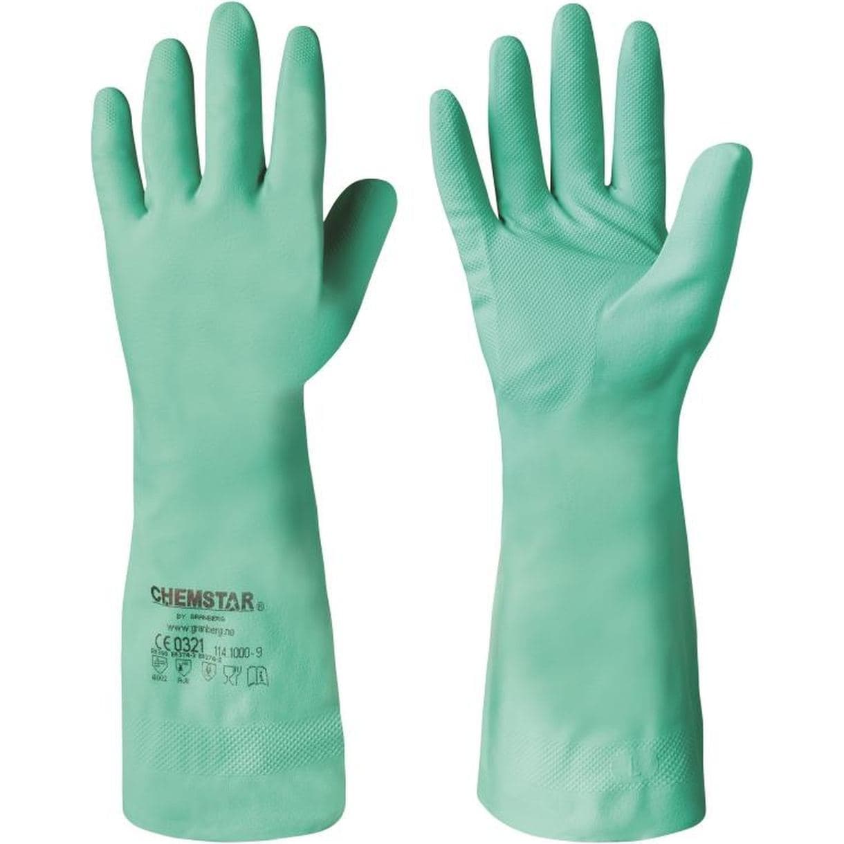 SKYDDSHANDSKE KEM CHEMSTAR GRANBERG NITRIL 33CM STL 9