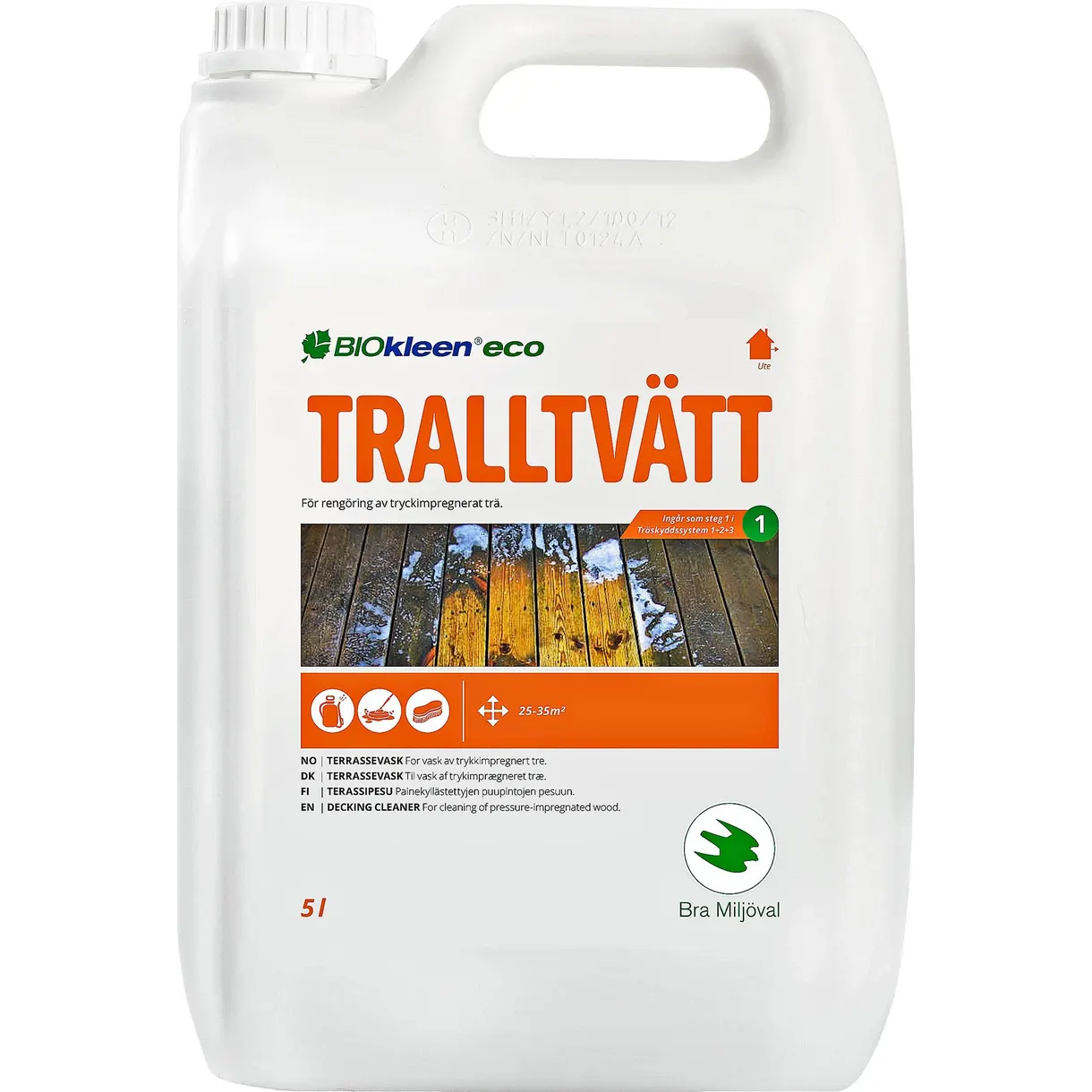 TRALLTVÄTT RENGÖRING ECO BIOKLEEN 5L