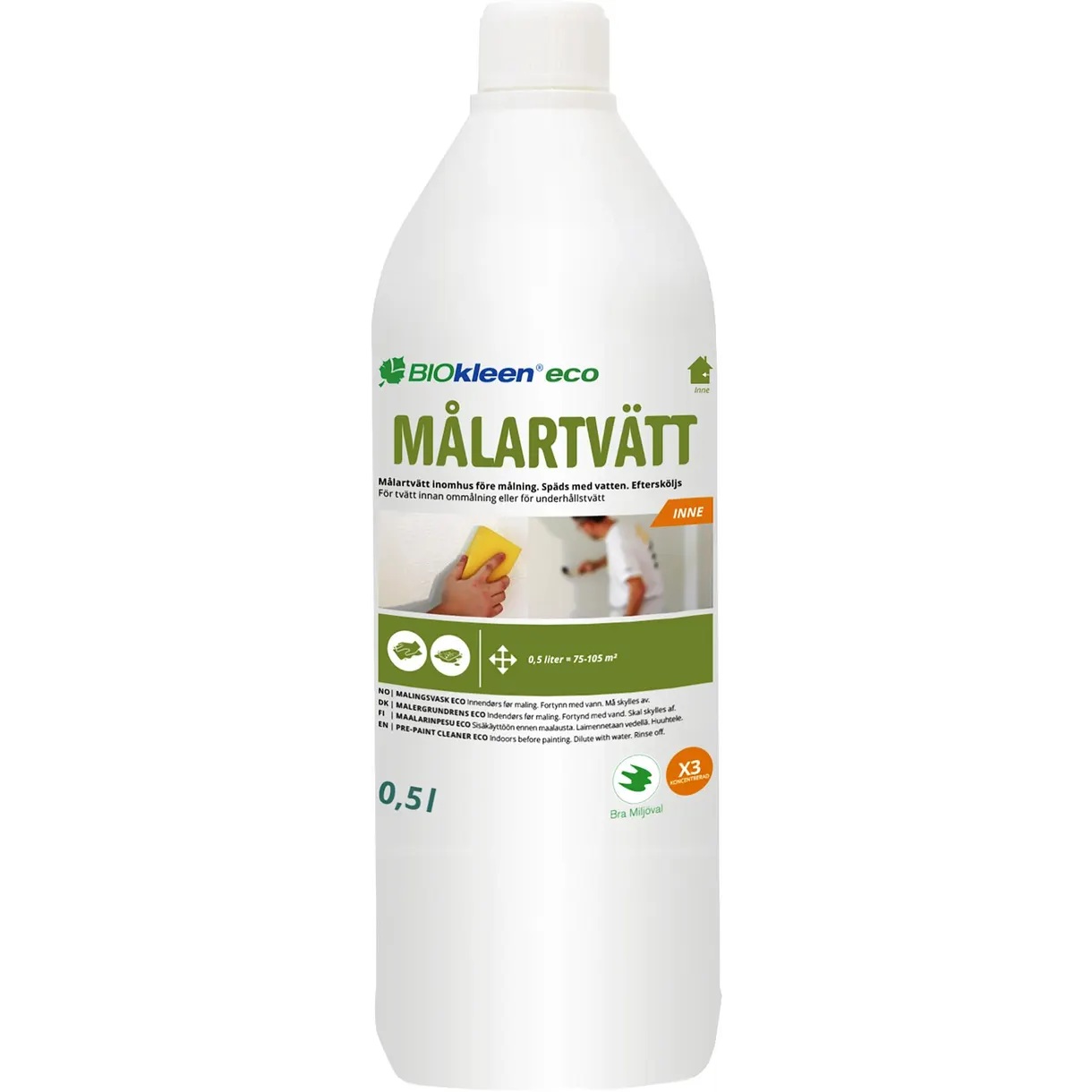 MÅLARTVÄTT INNE ECO 0,5 LIT BIOKLEEN