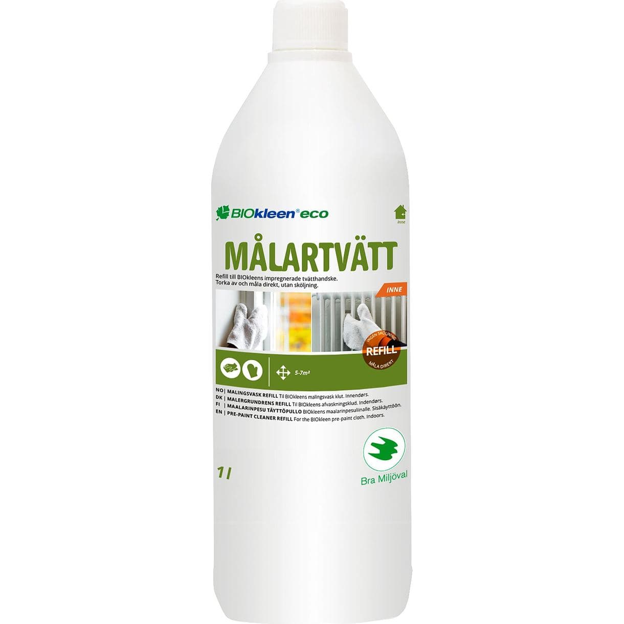 MÅLARTVÄTT REFILL INNE ECO 1 LIT BIOKLEEN