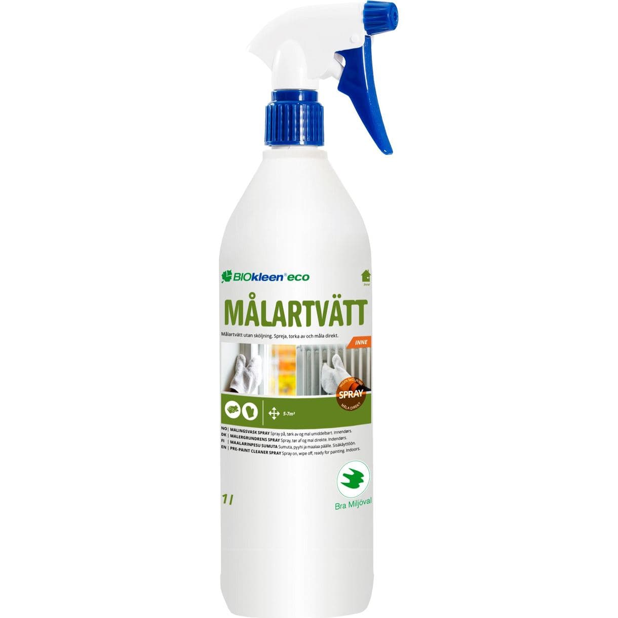 MÅLARTVÄTT SPRAY INNE ECO 1 LIT BIOKLEEN