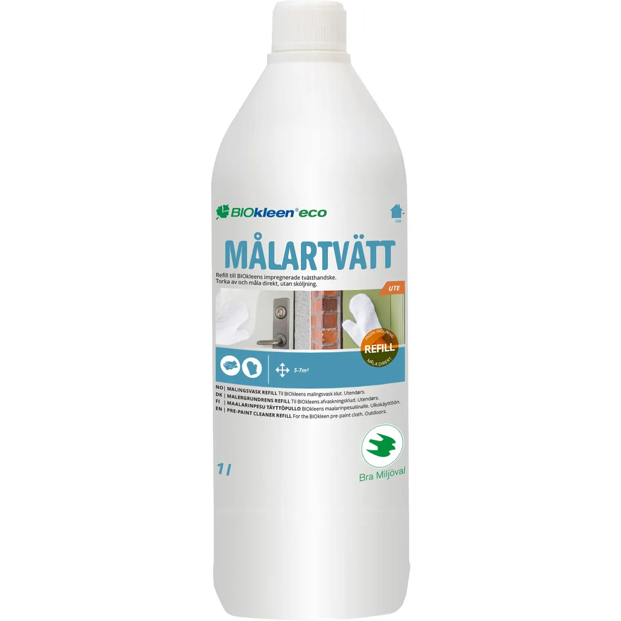 MÅLARTVÄTT REFILL UTE ECO 1 LIT BIOKLEEN