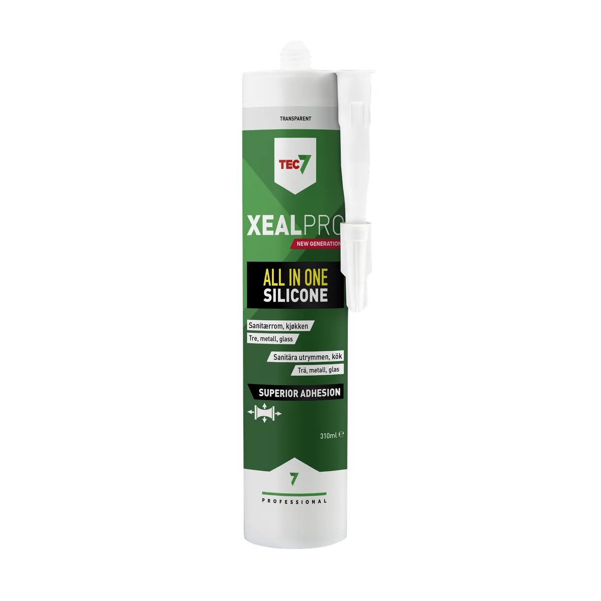FOGMASSA XEALPRO SILIKON TRANSPARENT PATRON 310ML