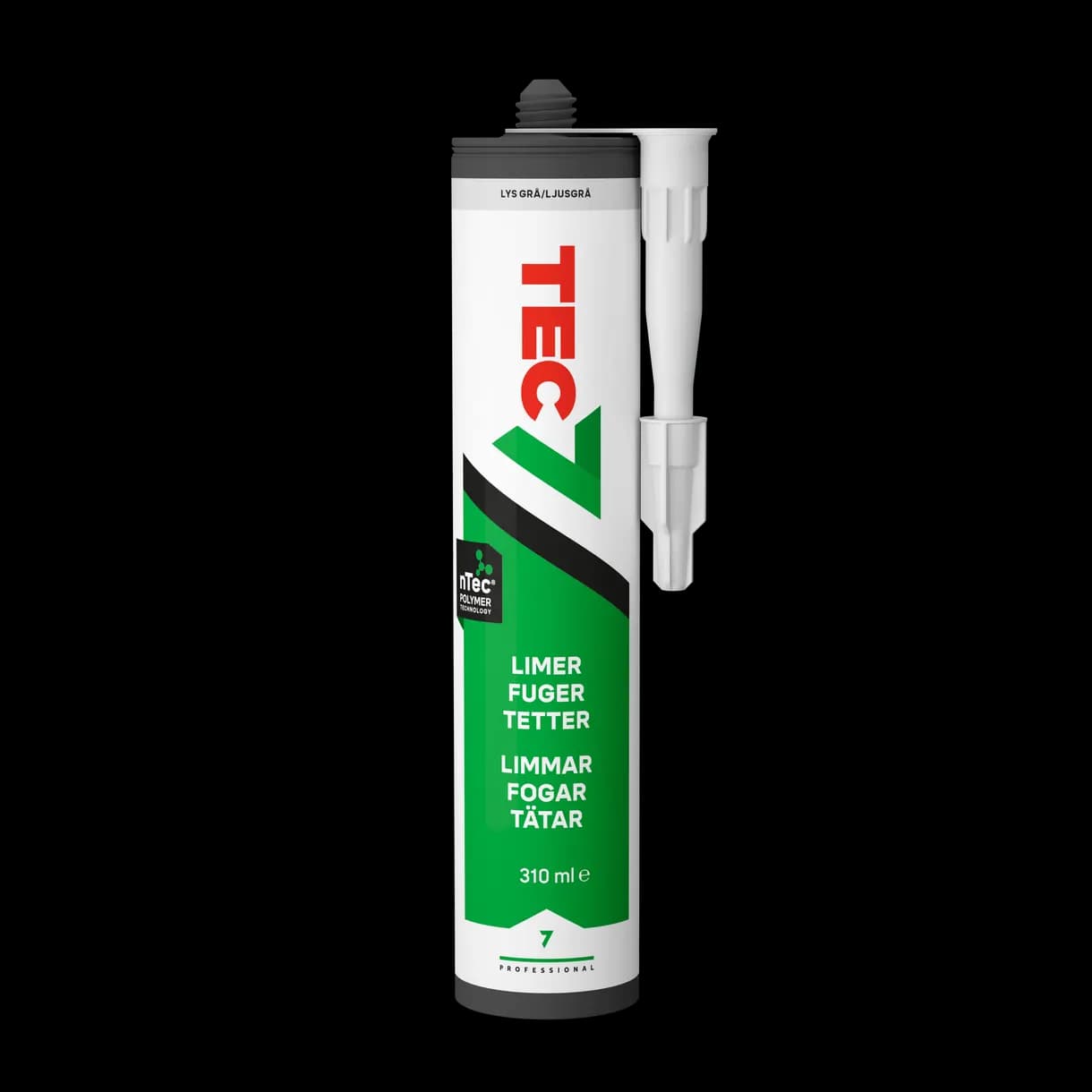 LIM&FOGMASSA TEC7 LJUSGRÅ PATRON 310ML