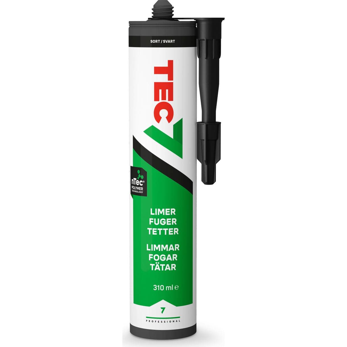 LIM&FOGMASSA TEC7 SVART PATRON 310ML