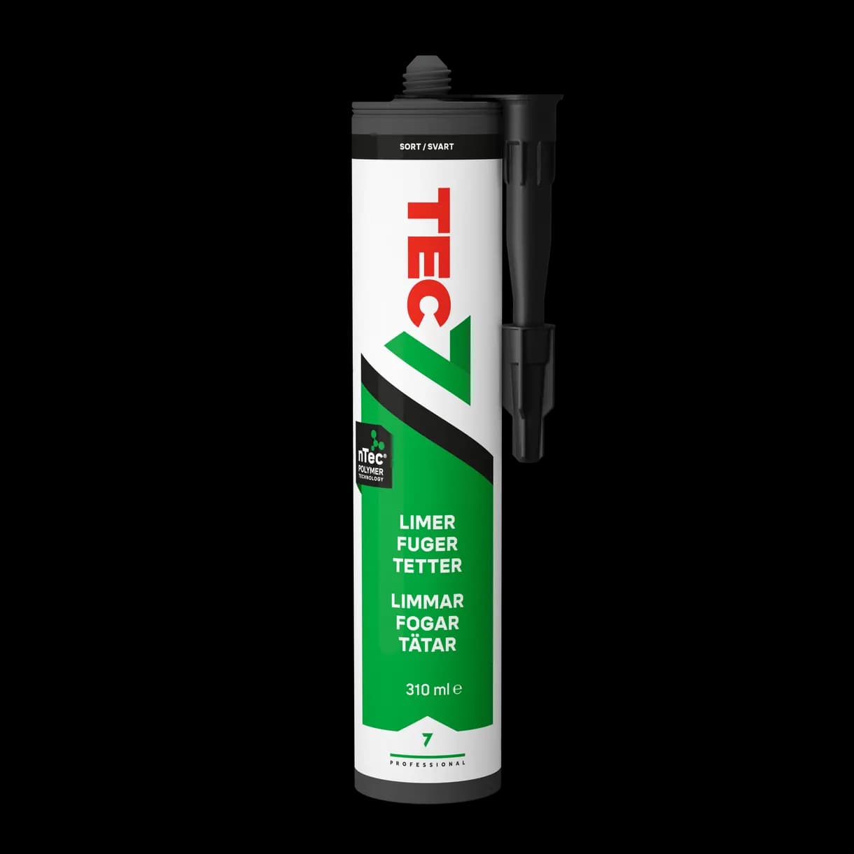 LIM&FOGMASSA TEC7 SVART PATRON 310ML