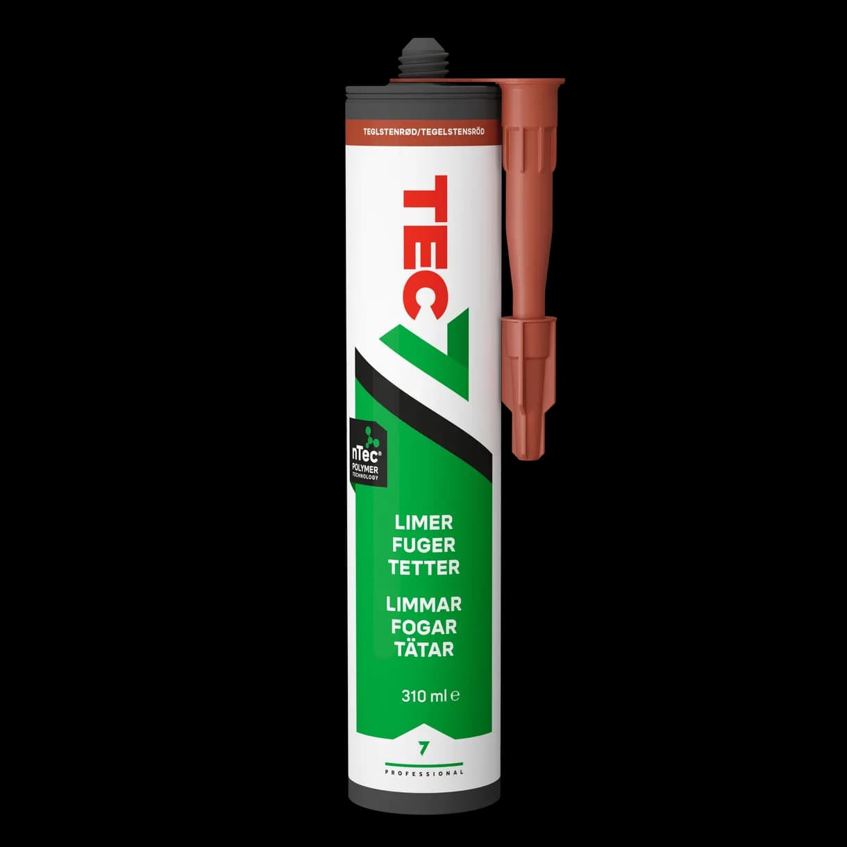 LIM&FOGMASSA TEC7 TEGELRÖD PATRON 310ML